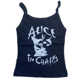 Gothic Emo Mädchen Leibchen Top niedlichen Katze Grafiken Grunge Crop Top Y2k Kleidung Vintage Punk Frauen Korsett Tank Top Baby T-Shirt 2000s So ist Leben