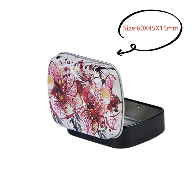 Neue quadratische Blech-Aufbewahrungsboxen Kleine Metall-Aufbewahrungsbox Silber Schmuck Schlüssel Münzen Metallbox Blechdose Hochzeit Süßigkeiten Aufbewahrungsdose So ist Leben