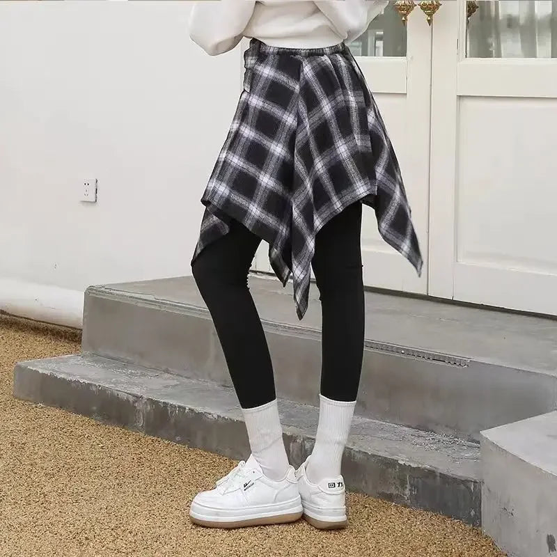 Plaid Rock Frauen Plissee Schnür Krawatte Minirock y2k Streetwear Harajuku Vintage unregelmäßige Sport Straße Frauen Furz Vorhang So ist Leben