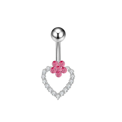 Herzförmiger Nabelring Ornament Wassertropfen 14G Bauchnabelpiercing Langhantel Anhänger Bauch Nombril Piercing Damenschmuck So ist Leben