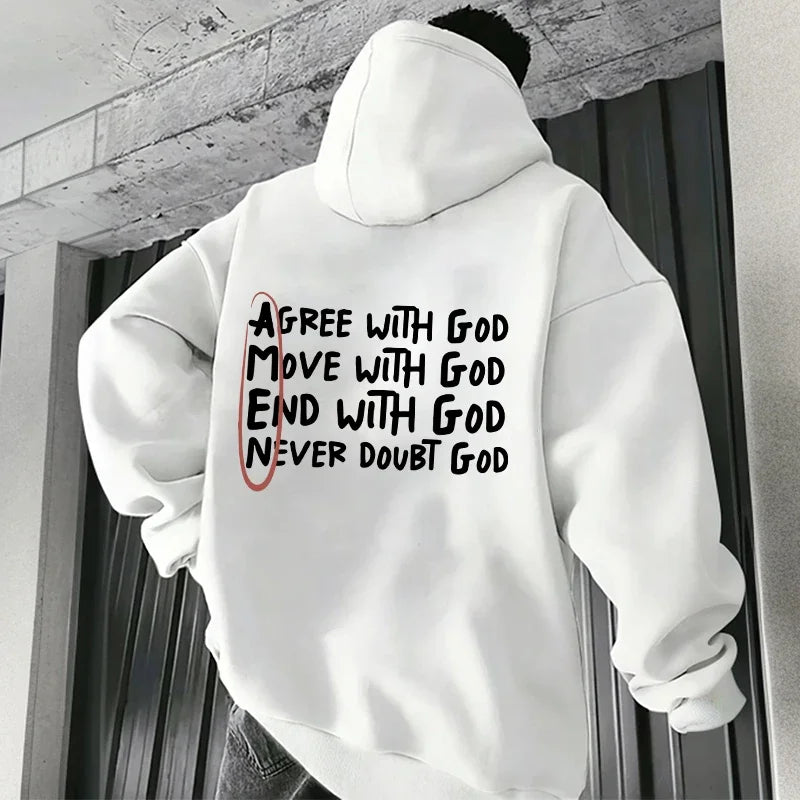 Lässiger, hochwertiger, langärmeliger Hoodie mit modischem Aufdruck für den Alltag - So ist Leben