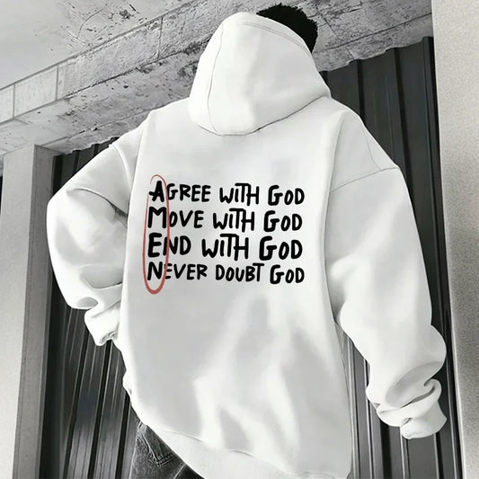 Lässiger, hochwertiger, langärmeliger Hoodie mit modischem Aufdruck für den Alltag - So ist Leben