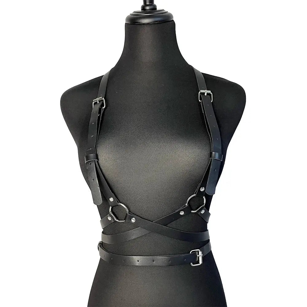 Women's Corset Belt Waist Straps PU Leather Harness Body Bondage Top Belt Punk Gothic Clothes Rock Fashion Accessories for Girl - So ist Leben