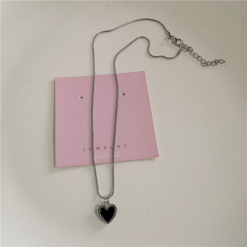 Kpop Mode einfache Stern Herz Wasser tropfen Anhänger Halsreif Schlüsselbein Kette Halskette Hals Schmuck Frauen Männer ästhetisch 2k Accessoires So ist Leben