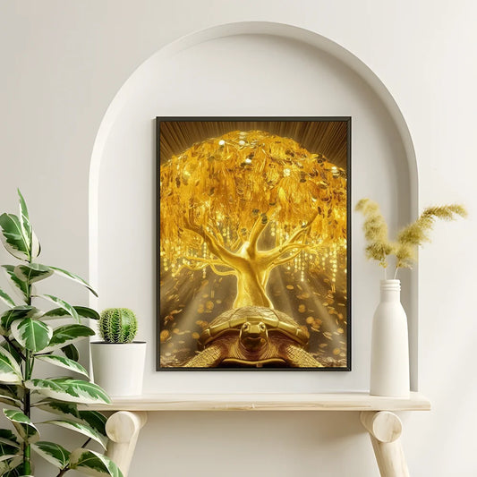 Goldener Geldbaum Poster Drucke Home Decor Geschenk - So ist Leben