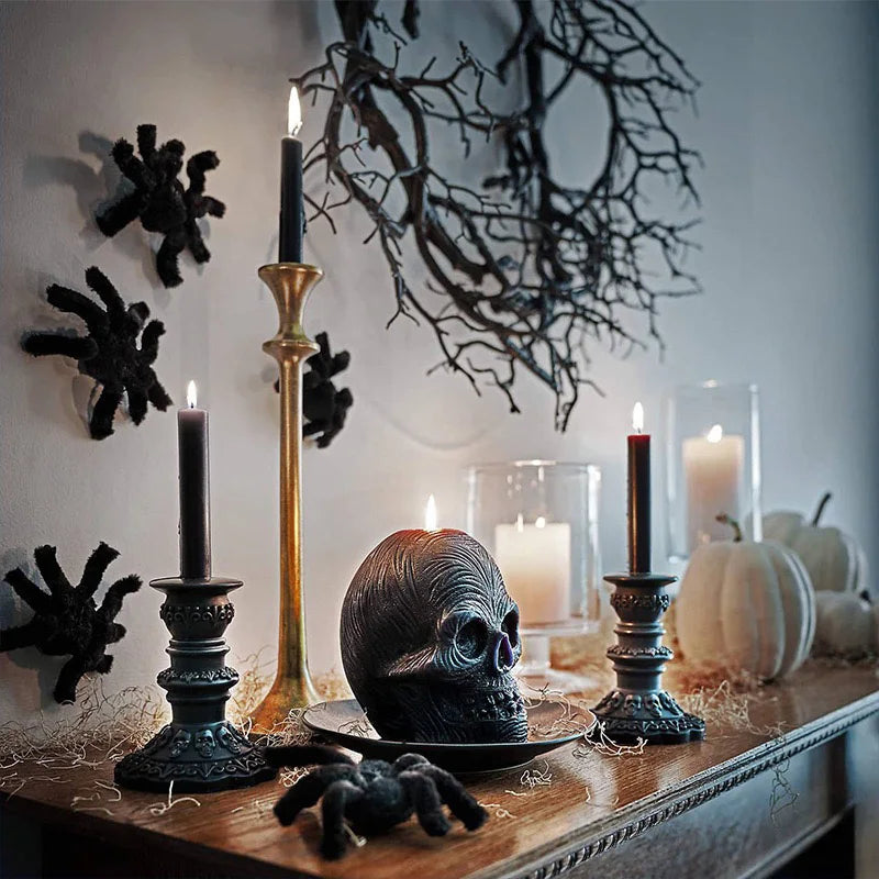 Kranz-Dekoration für Haustür, LED-Leuchten, glitzernd, schwarzer Zweig, Halloween-Dekorationen, gruseliges Zuhause, drinnen und draußen, Party-Dekoration So ist Leben