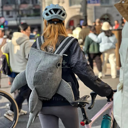 Walhai Rucksack Y2K – Kreativer Cartoon‑Style & Alltagstasche - So ist Leben