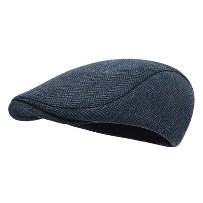 STARANCE Herren Flat Cap Wool Tweed Driving Irish Gatsby Cabbie Golf Vintage Newsboy Hat So ist Leben