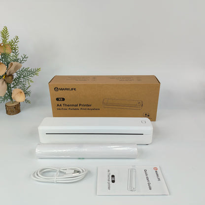 Marklife X8 Mini A4 Thermodrucker Bluetooth Fotos PDF Dokumentendruck Tintenlose Maschine für Büroarbeit Zuhause Schule Reisen So ist Leben
