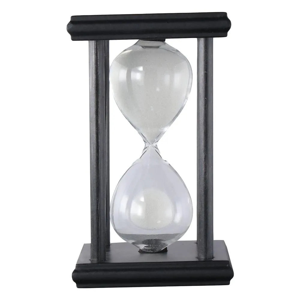 60/30 Minuten Sanduhr Sanduhr Vintage Sanduhr Schwarz Holz Sanduhr Timer für Zuhause Desktop Klassenzimmer Wohnzimmer Dekor So ist Leben