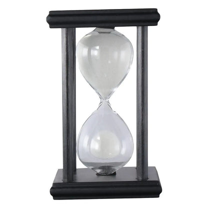 60/30 Minuten Sanduhr Sanduhr Vintage Sanduhr Schwarz Holz Sanduhr Timer für Zuhause Desktop Klassenzimmer Wohnzimmer Dekor So ist Leben