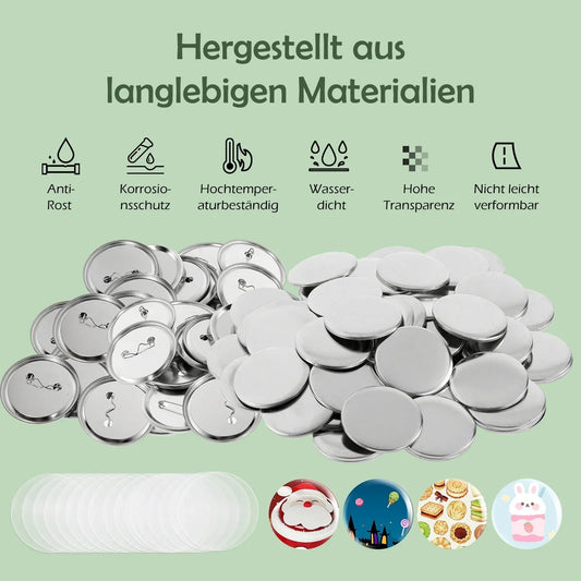 Button Badge Maker Formen DIY Pin Button Maker Pressmaschine Teile Abzeichen Punch Press Formen für Button Maker der Serie DC108 So ist Leben