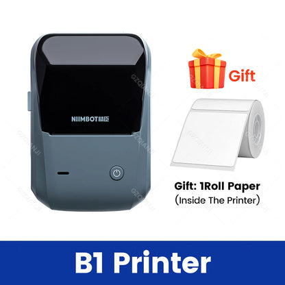 Original Niimbot B1 Etiketten drucker Farbe runde Aufkleber Handheld tragbare Bluetooth selbst klebende Etikettierung Business-Maschine klein So ist Leben