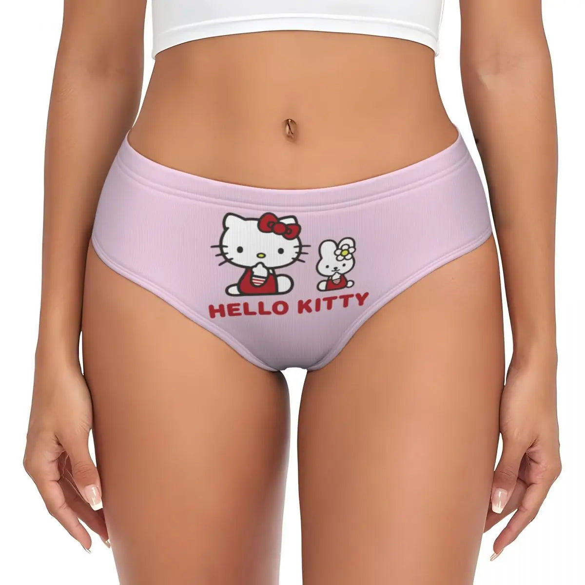 Hello‑Kitty Slip mit mittelhoher Form im Sanrio Stil
