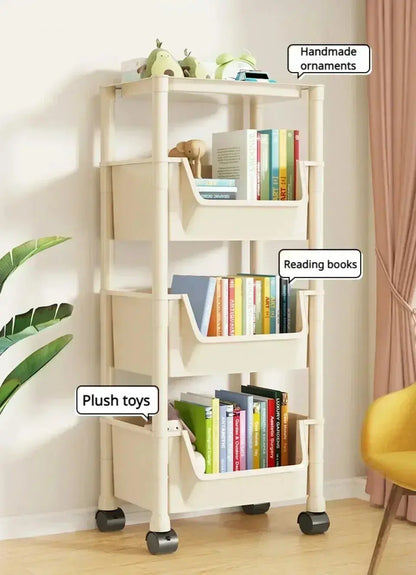 Trolley Bücherregal Küche Lagerregal Küche Ecke Schmaler Schlitz Lagerschrank Badezimmer Wohnzimmer Home Organizer - So ist Leben