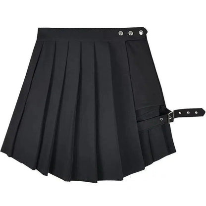 Alle Spiel Frauen Punk Mall Goth Shorts Rock Frauen Y2k E-mädchen Streetwear Harajuku Bein Ring Schnalle Abnehmbare hohe Taille Emo So ist Leben