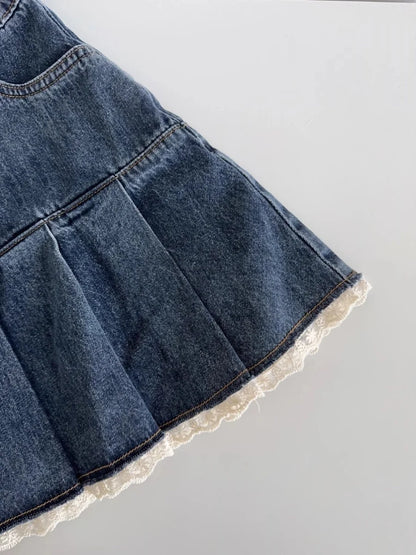 A‑Linien Denimrock mit Patchwork‑Details - So ist Leben