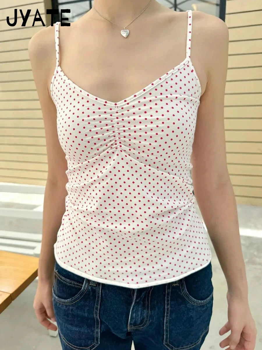 Weißes, ärmelloses Tanktop mit Spitzenbesatz für Damen, lässig, weiche Baumwolle, V-Ausschnitt, schmal geschnittene Westen, Vintage, süß, süß, Preppy-Stil, Camis So ist Leben
