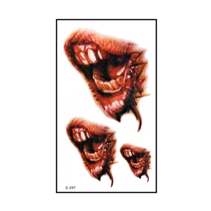 6 stücke Halloween Blutige Wunde Tattoo Aufkleber Trick Scary Wasserdicht Temporäre Tattoo DIY Gefälschte Tattoo Halloween Party Dekoration So ist Leben