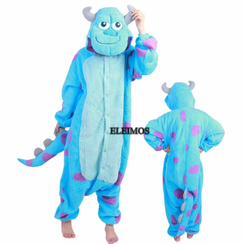 ELEIMOS Monster Kigurumi Onesie Pyjamas Für Frauen Männer Erwachsene Tier Halloween Pyjamas Cartoon Homewear Cosplay Kostüm 2XL 3XL So ist Leben