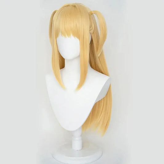 Misa amane cosplay perücke misamisa cosplay frauen 70cm lange goldene hitze beständige synthetische haar anime perücken perücken kappe - So ist Leben