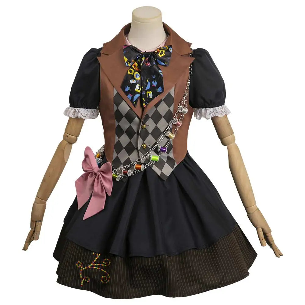 Johnny depp mad cos hatter cosplay fantasie film alice kostüm hut strümpfe outfits erwachsene männliche weibliche halloween party kleidung So ist Leben