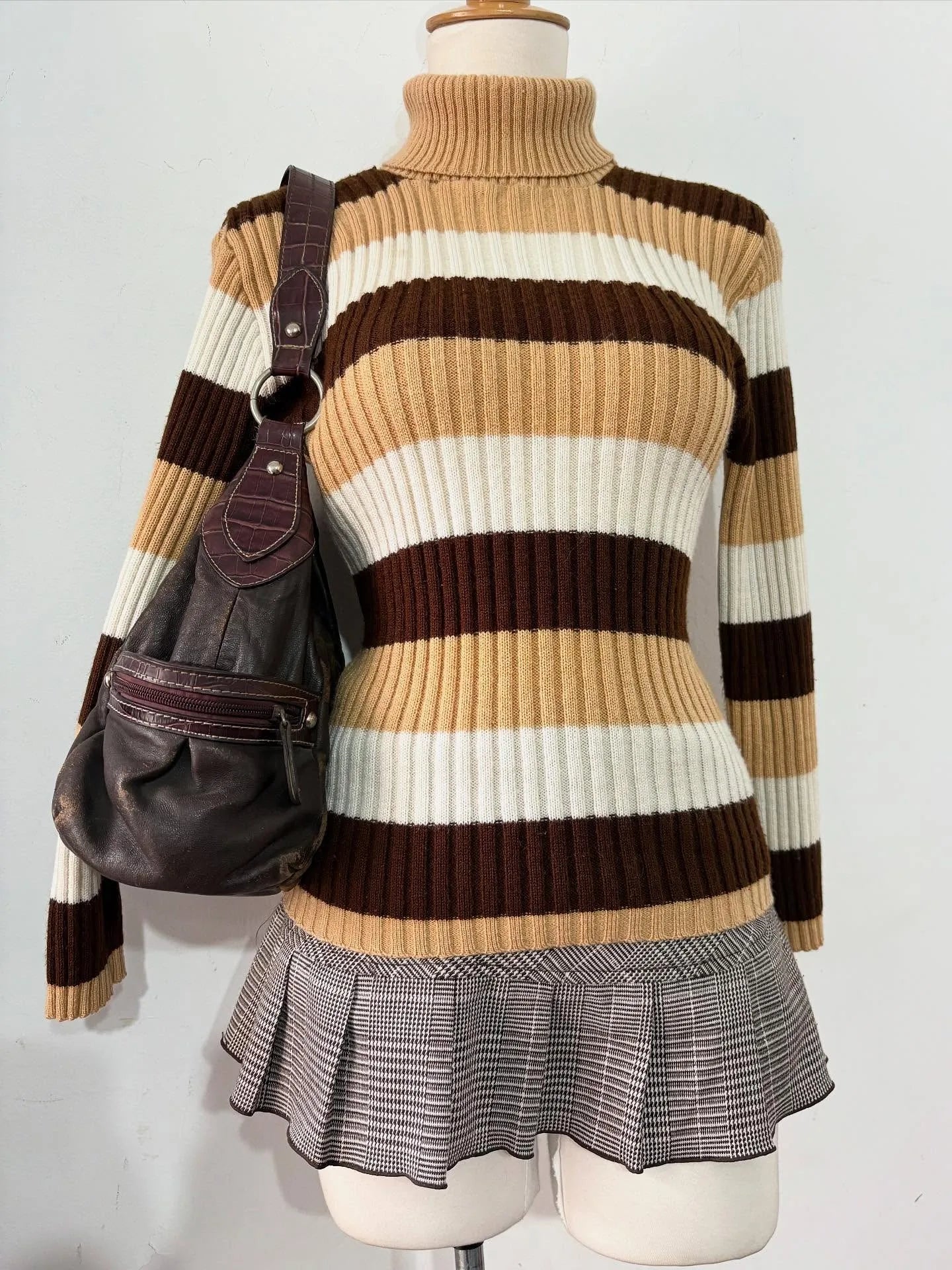 Spicy Girls Stripe Harajuku Y2k Langarm Top Streetwear Rock Goth Chic Crop Top Hip Hop Chic Langarm Pullover Mode Punk So ist Leben