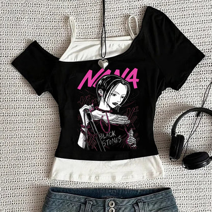 Y2k Nana Osaki Grafik T Shirts Casual Harajuku Streetwear Japanische Kleidung Mode Rock Punk Ärmellose Tanks Camis So ist Leben