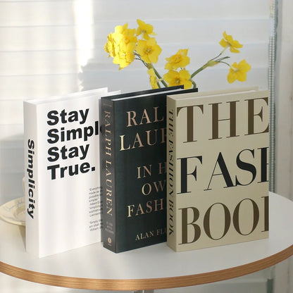 Wohnzimmerdekoration Designerbücher Couchtisch-Ornamente - So ist Leben