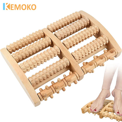 Fußroller aus Holz, Holzpflege, Massage, Reflexzonenmassage, Muskelentspannung, Linderung, Massagegerät, Spa für Handmassage, Haushalts-Fußmassagegerät, Pflege So ist Leben