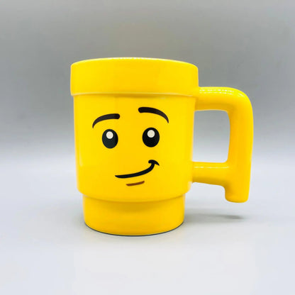 Cartoon-Keramikbecher, 250 ml, mit niedlichem Impish-Ausdruck, Figurenkopfmuster, Kaffee, Milch, Tee, Trinkgeschirr für Paare, Freunde, Familie So ist Leben