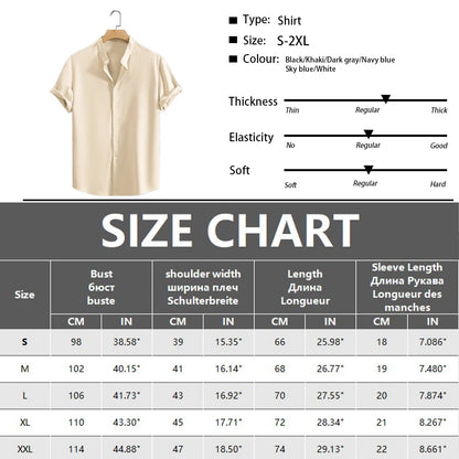 Jugend Casual Strand Kurzarm Shirts Einfarbig Lose Beiläufige Atmungsaktive Hemd Leichte Streetwear Männliche Taste Tops So ist Leben