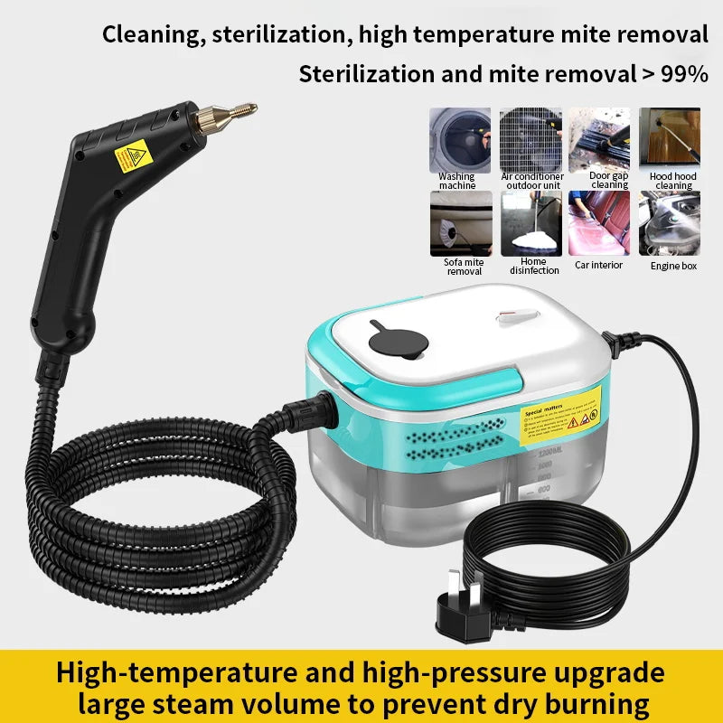 Dampfreinigungsmaschine Hochtemperatur-Sterilisation Desinfektion Auto Handheld Dampfreiniger für Bodenküche 110/220 V So ist Leben