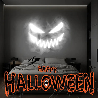 Halloween-USB-Projektorlicht, Totenkopf-Nachtlicht, Geister-LED-Lampe, 360 Grad drehbar, umschaltbares Muster, Design, dunkle und nächtliche Atmosphäre So ist Leben