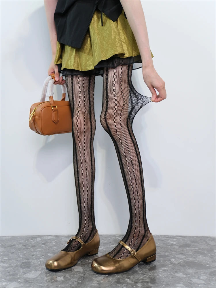 Gothic Leggings mit floralem Muster - So ist Leben