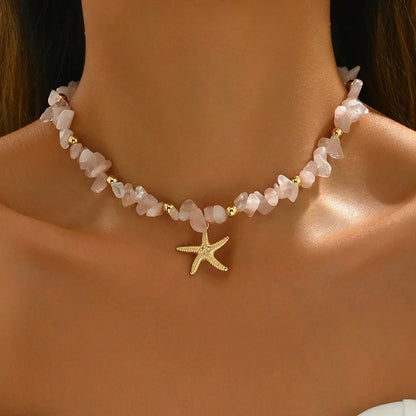 Modische natürliche Muschel-Perlen-Halskette, Muschel-Anhänger, vom Ozean inspirierter Schmuck, Halsband, geeignet für Frauen, Urlaub, Party, Alltag So ist Leben