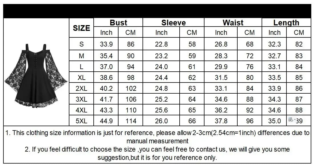 2022 neue Gothic Eine-schulter Spitze Nähte Ausgestellte Ärmel Kleid Literarischen Vintage Herbst Grunge Schwarz A-line Kleid Punk Party So ist Leben