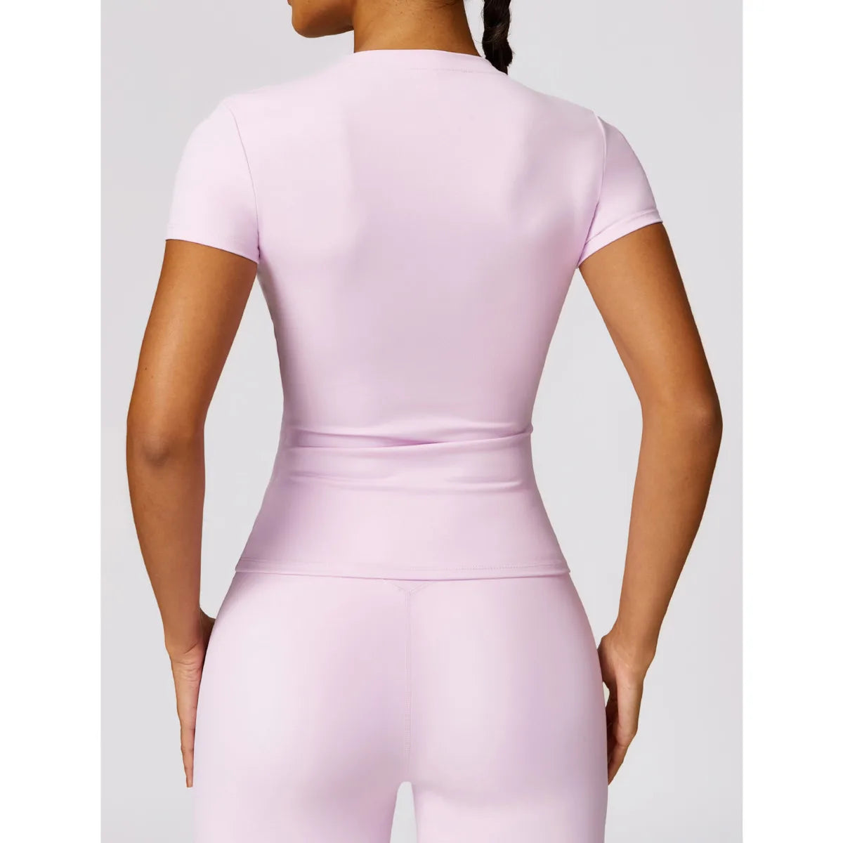 NCLAGEN Damen-Laufsport-T-Shirt, Sommer, kurzärmelig, Rundhalsausschnitt, atmungsaktiv, dehnbar, für Fitnessstudio, Yoga, schlank, Fitness, aktives Top-T-Shirt So ist Leben