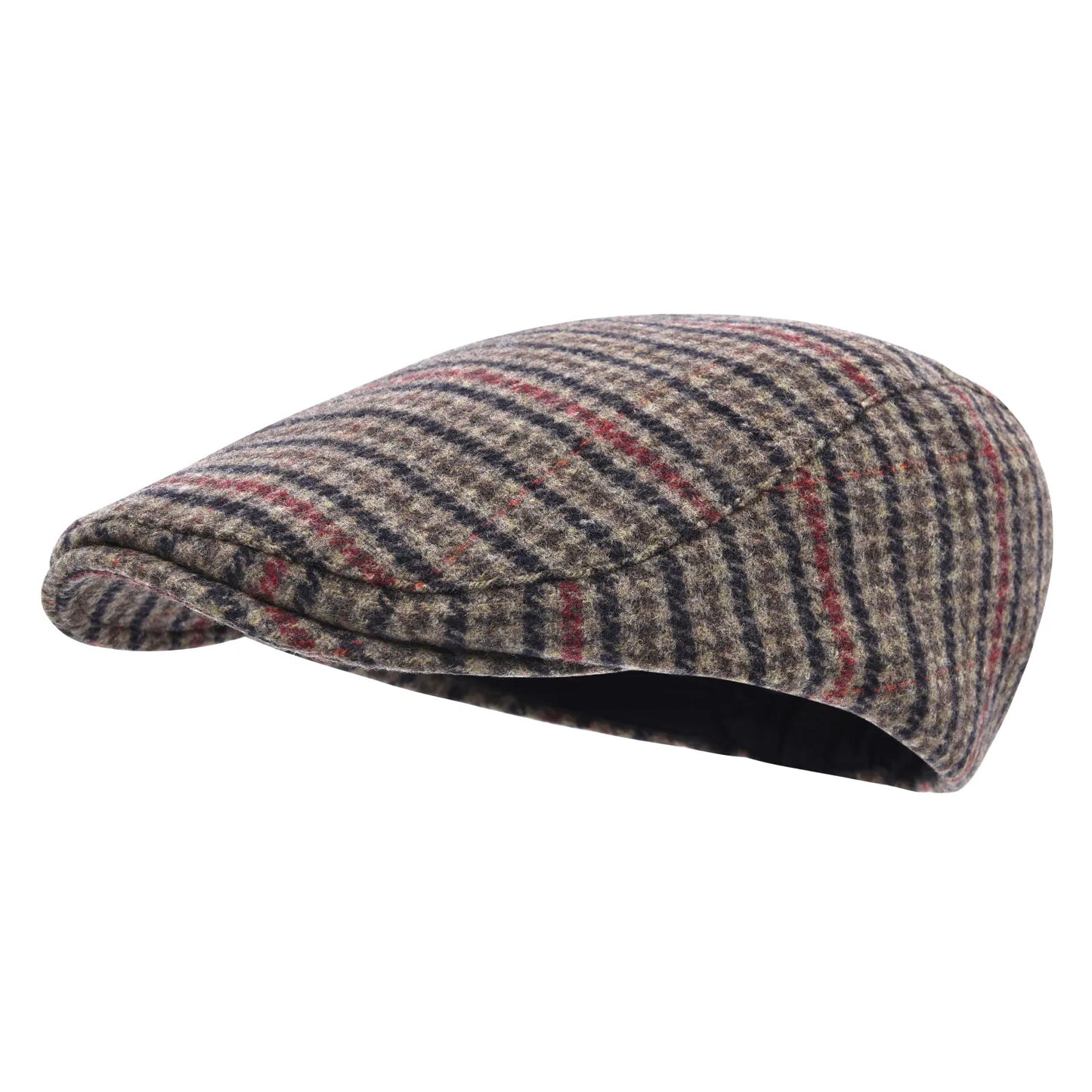 STARANCE Herren Flat Cap Wool Tweed Driving Irish Gatsby Cabbie Golf Vintage Newsboy Hat So ist Leben