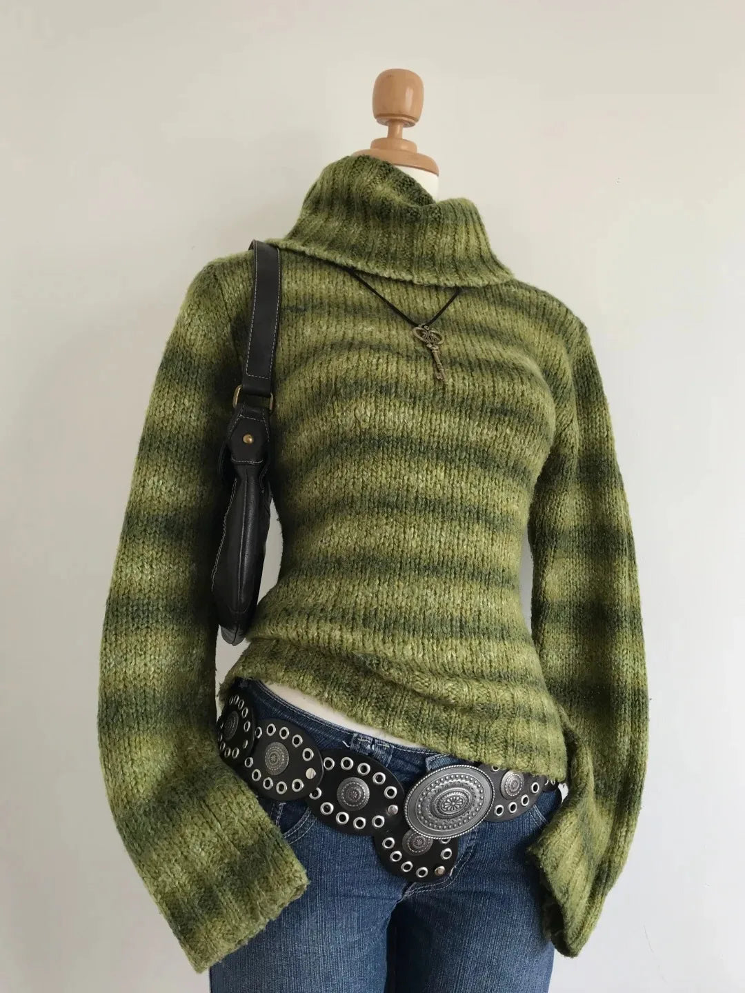 Spicy Girls Stripe Harajuku Y2k Langarm Top Streetwear Rock Goth Chic Crop Top Hip Hop Chic Langarm Pullover Mode Punk So ist Leben