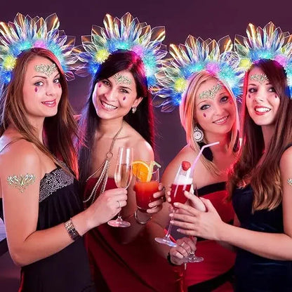 Bühne Party Leistung dekorative Stirnband Laser leuchtende Stirnband Mädchen Frauen Kopfbedeckung Haar Styling Werkzeuge Zubehör So ist Leben