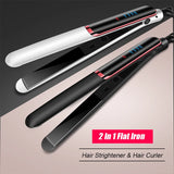 Professioneller Haarglätter aus Keramik, ionisches, schnelles Aufheizen, flaches Haar, Negativ-Ionen-Eisen, LCD-Display, Haarglätter So ist Leben