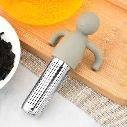 Edelstahl-Tee-Ei, Küchenzubehör, Haushaltsgebrauch, wiederverwendbare Make-up-Pinsel aus Metall, Massage, Küche, Esszimmer, Bar, Garten So ist Leben