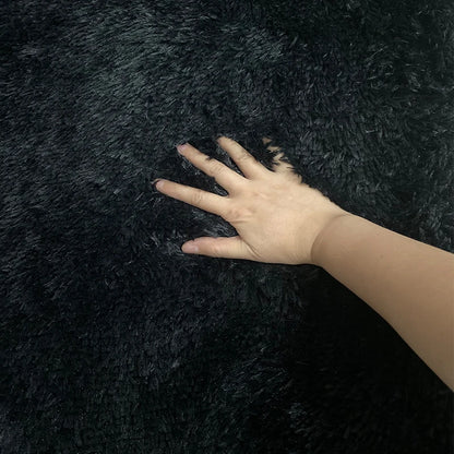 Stil Pelzigen Matte Moderne Schlafzimmer Nacht Teppiche Wohnzimmer Dekoration - So ist Leben