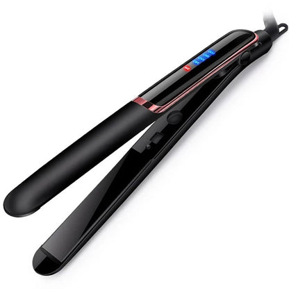 Professioneller Haarglätter aus Keramik, ionisches, schnelles Aufheizen, flaches Haar, Negativ-Ionen-Eisen, LCD-Display, Haarglätter So ist Leben