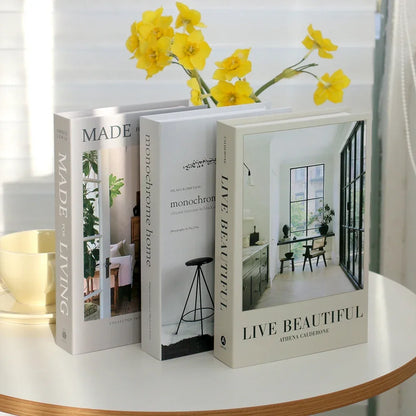 Wohnzimmerdekoration Designerbücher Couchtisch-Ornamente - So ist Leben