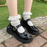 Frauen Luxus Perlen Mary Jane Leder Schuhe Frühling/Herbst Mode Bequeme Elegante Flache Schwarz Wanderschuhe Zapatos Mujer So ist Leben