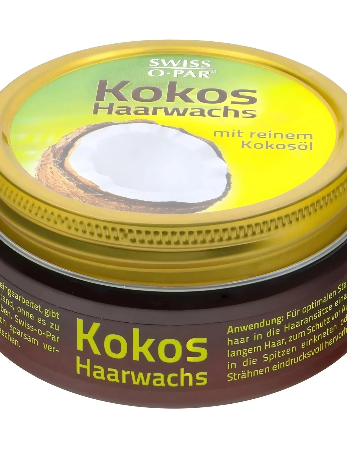 Swiss-O-Par Kokos-Haarwachs 100ml, Pflegendes Styling-Wachs mit Kokosöl, Mittlerer Halt Natürlicher Glanz, Ohne Silikon, für Alle Haartypen So ist Leben