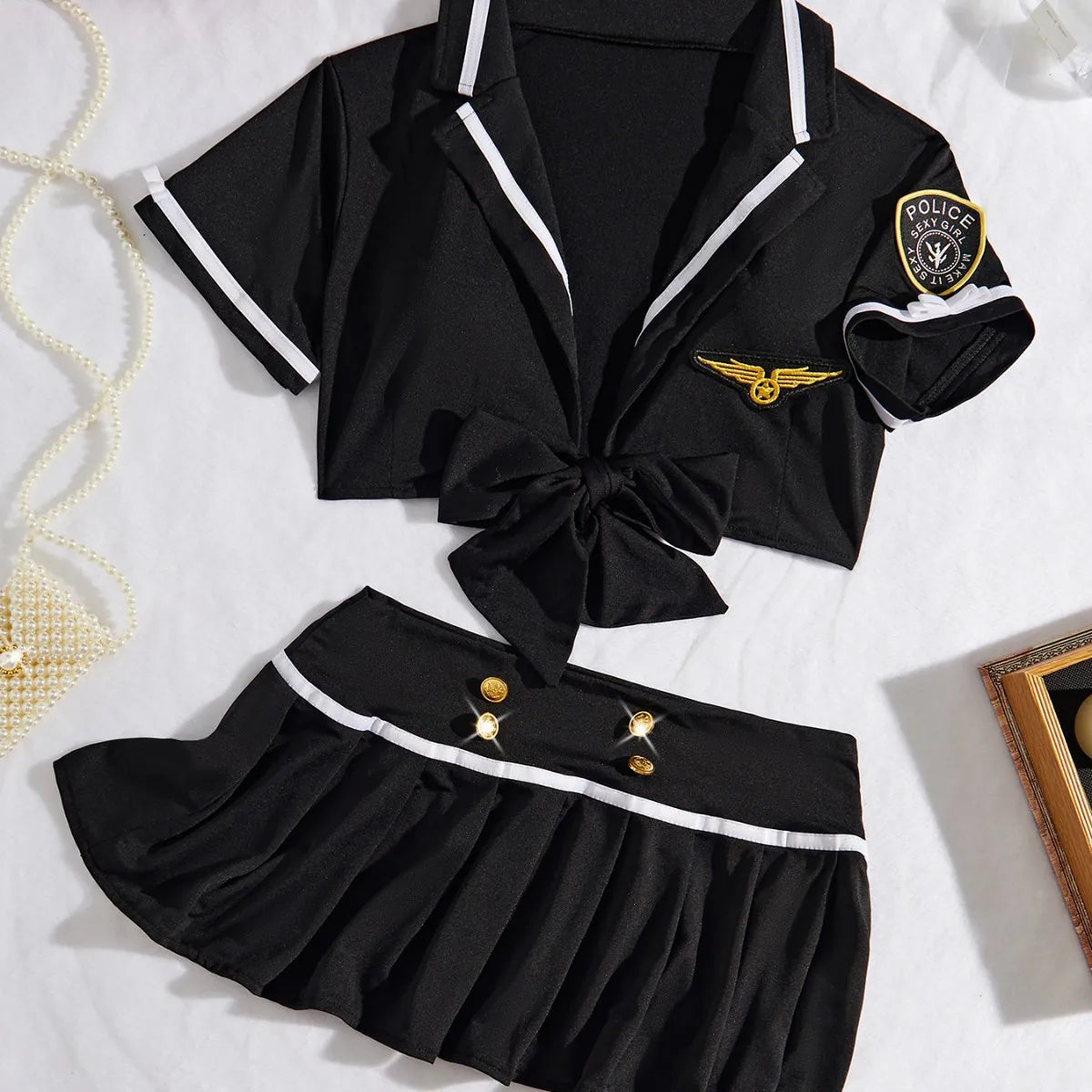 Cosplay Frauen Sexy Dessous Sailor Kleid Bühne Kostüme Niedrige Taille Splits Student Stewardess Cosplay Uniformen Nachtclubs Outfit So ist Leben