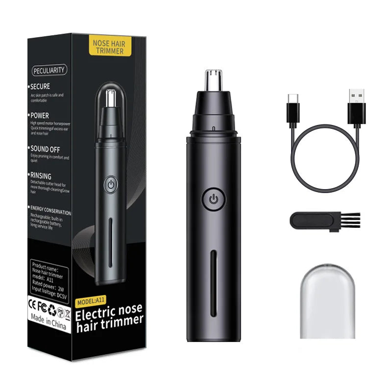 Mini-Taschen-Nasenhaarschneider, schmerzloser Haarschneider, Nasenohren, Haar, Augenbrauen, wasserdicht, tragbarer Trimmer für Männer und Frauen So ist Leben